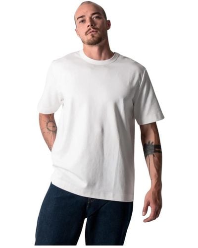 Edwin Elvine T-Shirt Oversize Hadar Basic uni offwhite - S - Weiß