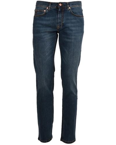 Harmont & Blaine Blaue slim jeans aus denim