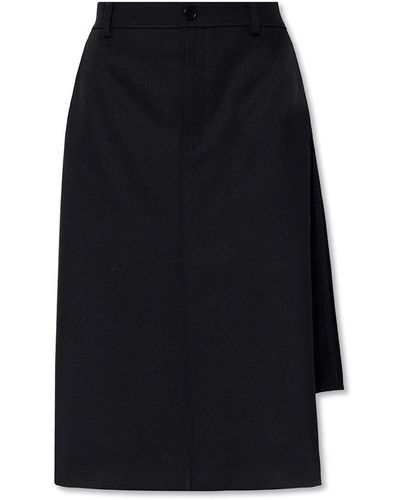 Balenciaga Overlap skirt - Negro