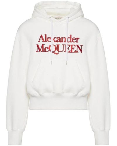 Alexander McQueen Hoodies - White