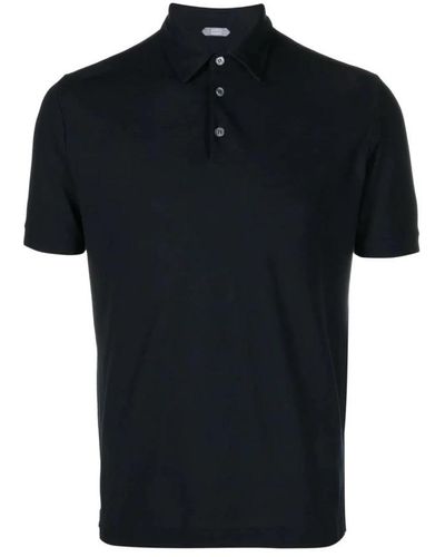 Zanone Polo Shirts - Black