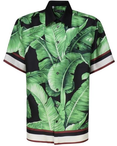 Dolce & Gabbana Short Sleeve Shirts - Green