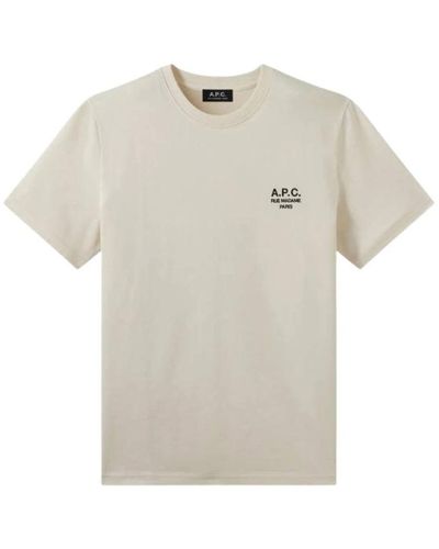 A.P.C. T-Shirts - Natural