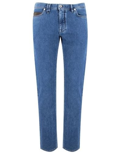 Brioni Slim-Fit Jeans - Blue