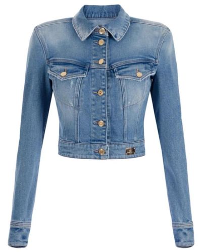 Elisabetta Franchi Jackets > denim jackets - Bleu