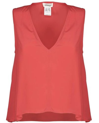 Ottod'Ame Sleeveless Tops - Red