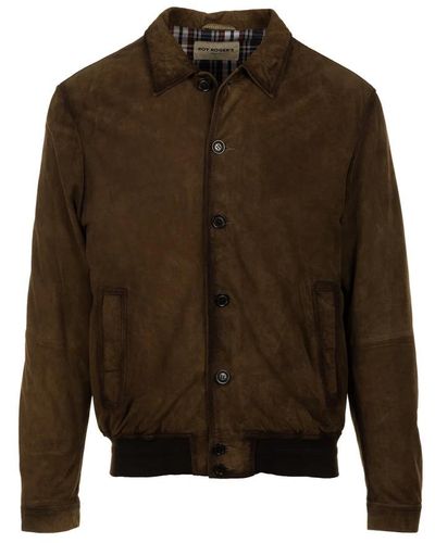 Roy Rogers Leather Jackets - Brown