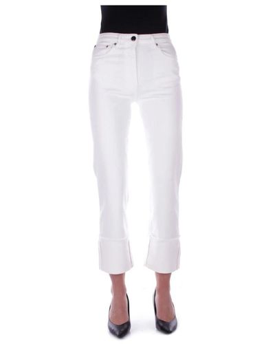 Semicouture Cropped Jeans - White