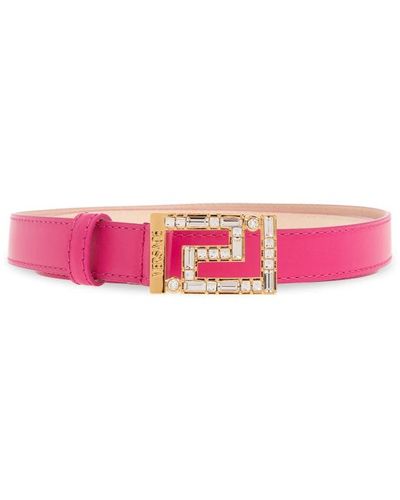 Versace Ledergürtel - Pink