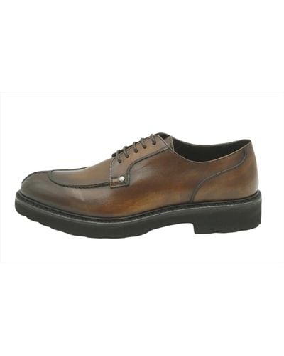 Canali Shoes > flats > business shoes - Marron
