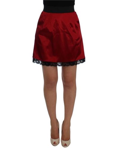 Dolce & Gabbana Short skirts - Rosso