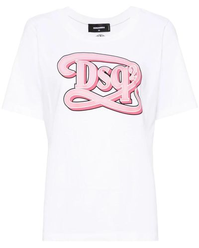 DSquared² Baumwoll jersey t-shirt - Pink