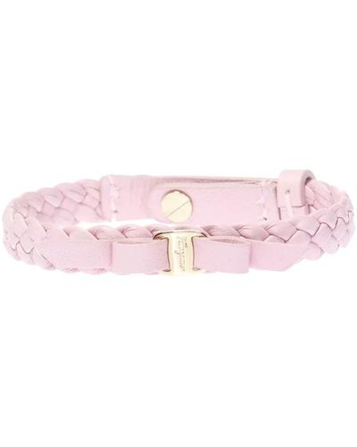Ferragamo Woven bracelet with bow - Pink