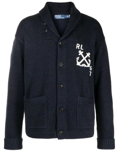 Ralph Lauren Nautischer logo-bestickter pullover - Blau