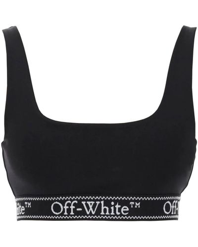 Off-White c/o Virgil Abloh Sport bra with branded band - Nero