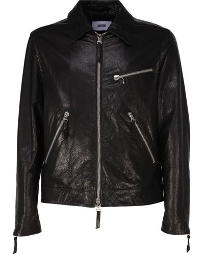Mauro Grifoni Jackets > leather jackets - Noir
