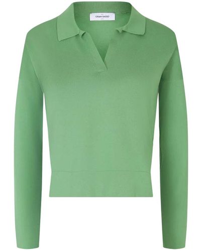 Gran Sasso Klassisches polo shirt - Grün