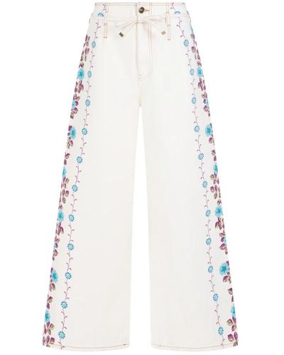 Etro Wide trousers - Blanco
