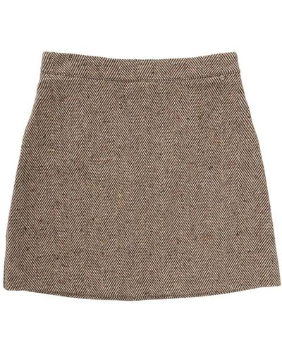 Ottod'Ame Short Skirts - Brown
