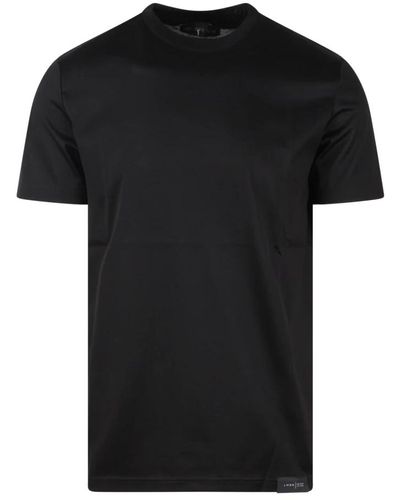 Low Brand Slim fit baumwoll t-shirt - Schwarz