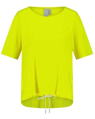 Sportalm Leuchtendes t-shirt utta mit logo - Gelb