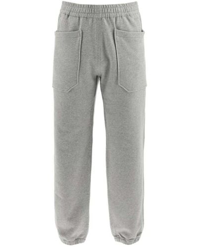 Zegna Baumwoll-sweatpants mit elastischem bund - Grau