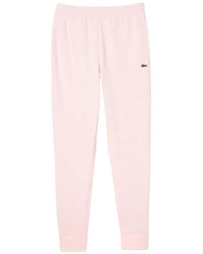 Lacoste Trousers > sweatpants - Rose