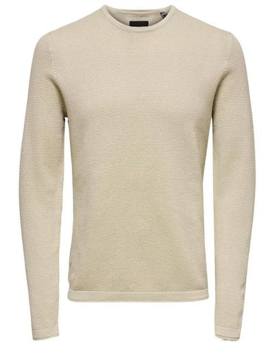 Only & Sons Men's Knitwear - Natur