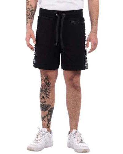 Moschino Schwarze baumwoll regular fit shorts