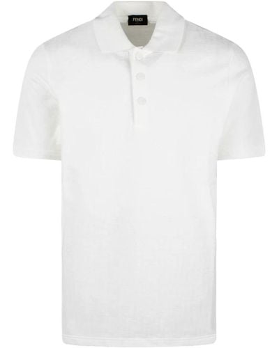 Fendi Polo Shirts - White