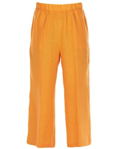 Vicario Cinque Trousers > wide trousers - Orange