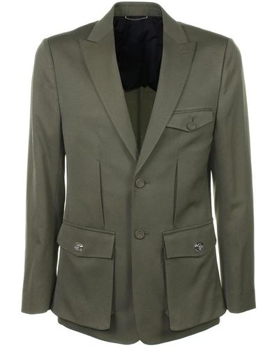Dior Single Breasted Suits - Green
