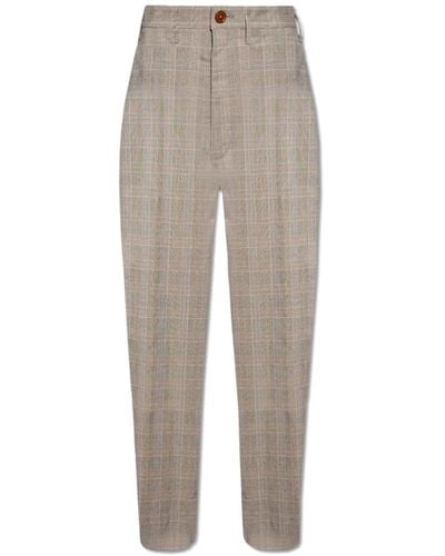 Vivienne Westwood Trousers > straight trousers - Gris