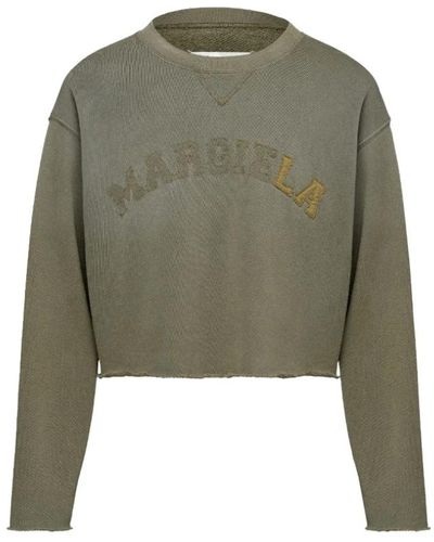 Maison Margiela Retro logo patch sweatshirt - Verde