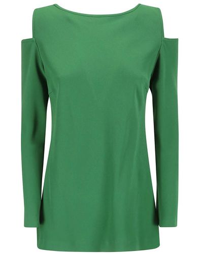 Alberto Biani Cady open shoulder blouse - Verde