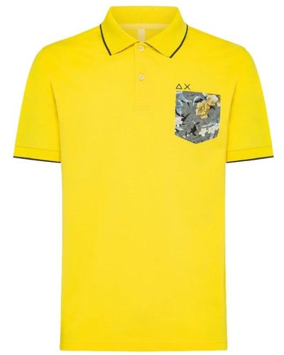 Sun 68 Polo shirts - Gelb