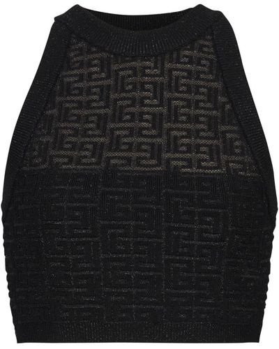 Balmain Pb labyrinth stricktop - Schwarz