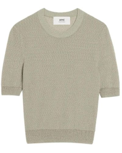 Ami Paris Knitwear > round-neck knitwear - Neutre