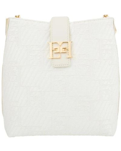Elisabetta Franchi Shoulder Bags - White