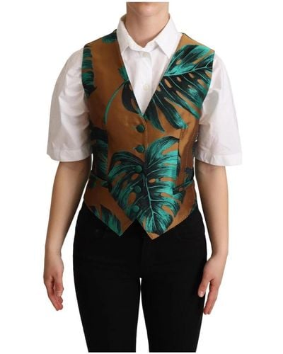 Dolce & Gabbana Suit Vests - Green