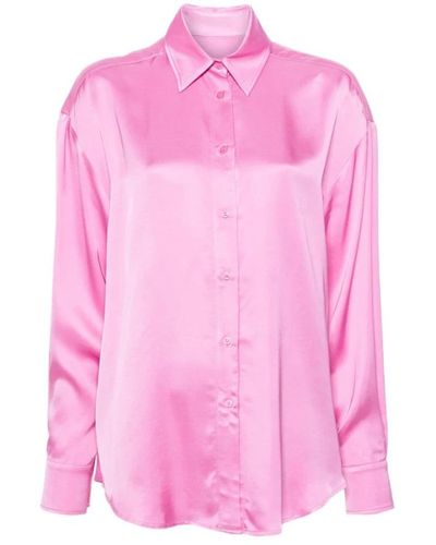 Chiara Ferragni Flamingo satin hemd - Pink