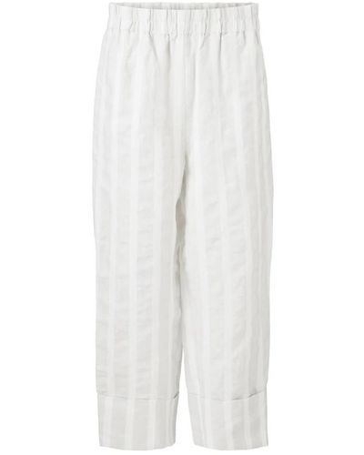 Masai Wide Trousers - White