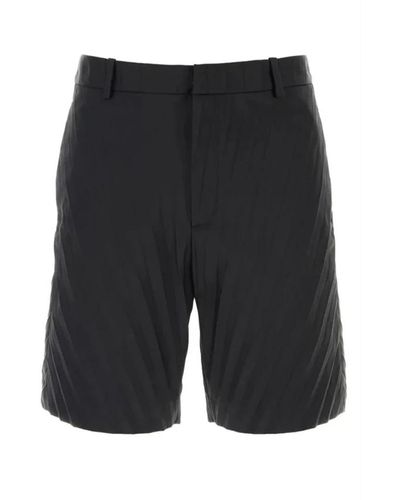 Valentino Schwarze nylon-shorts ss22