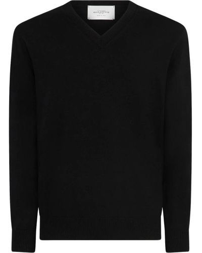 Ballantyne V-Neck Knitwear - Black