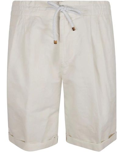 Brunello Cucinelli Linen blend bermuda shorts - Grau