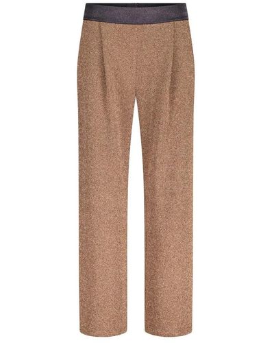 Louis and Mia Trousers > straight trousers - Marron