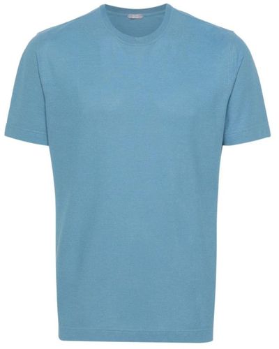 Zanone Klare blaue t-shirts und polos