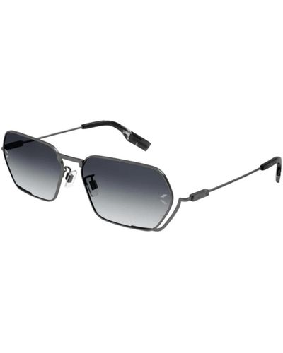 Alexander McQueen Mcq mq0351s rechteckige sonnenbrille mit metallrahmen - Mettallic