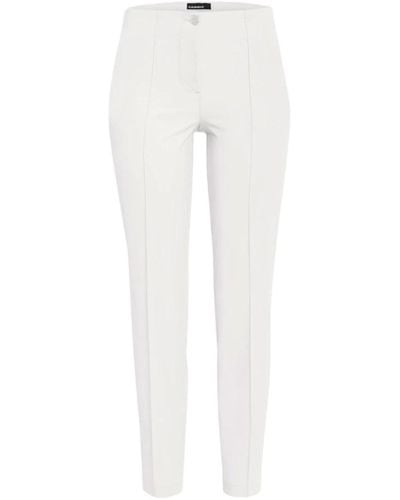 Cambio Slim-fit trousers - Blanco
