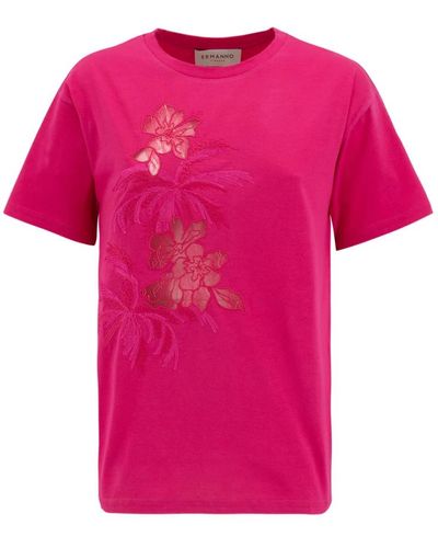 Ermanno Scervino Women& clothing t-shirts polos fuxia ss23 - Rosa
